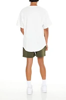 Drawstring Cotton-Blend Sweatshorts