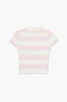 Girls Sweater-Knit Striped Top (Kids)