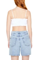 Ruffle-Trim Cropped Cami