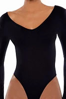 Seamless Thong V-Neck Bodysuit