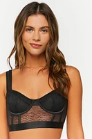 Mesh Sweetheart Underwire Bra