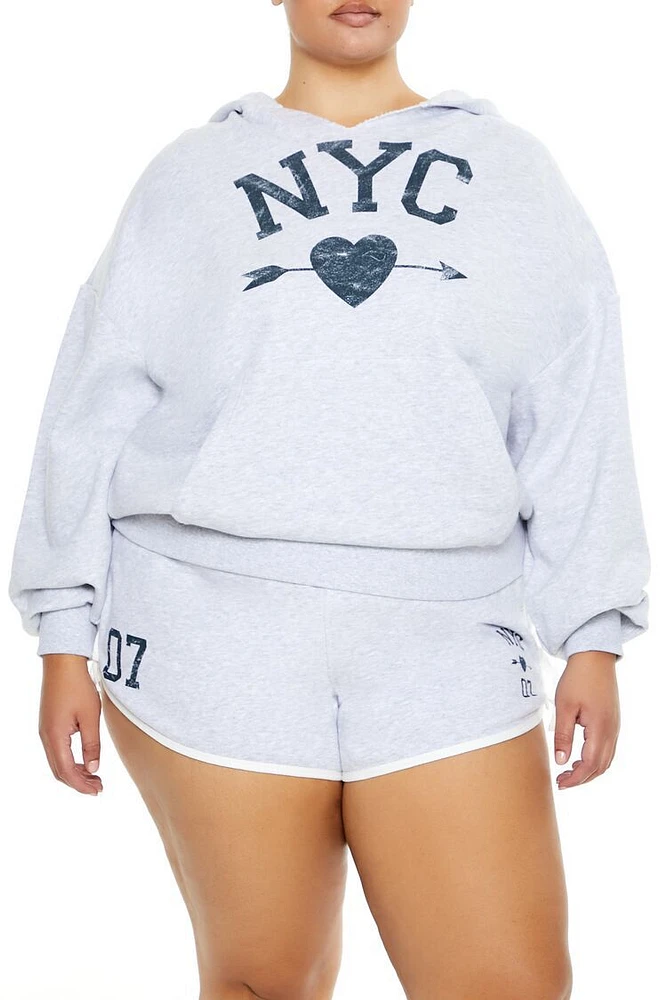 Plus NYC Heart Hoodie