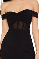 Corset Off-the-Shoulder Mini Dress