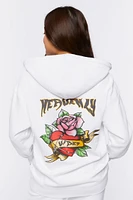 Angelic Graphic Zip-Up Hoodie