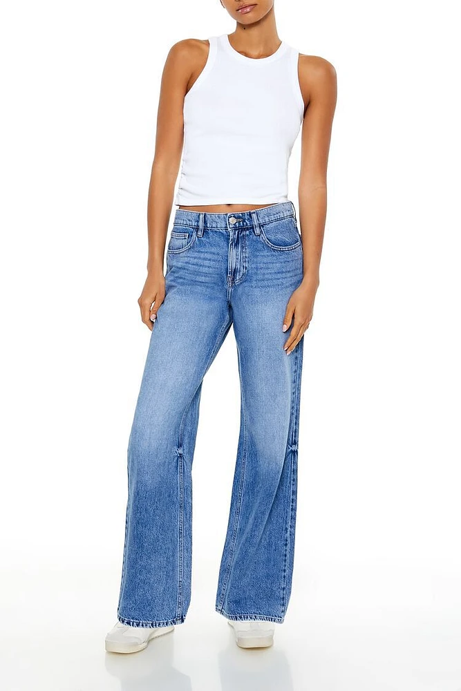 Mid-Rise Flare Jeans