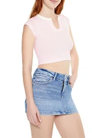 Ribbed Seamless Crop Top