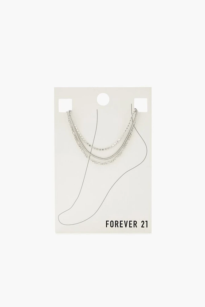 Assorted Chain Anklet Set