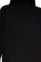 Fleece Mock Neck Pullover