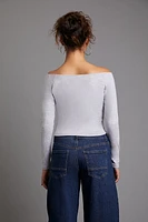 New York Knicks Off-the-Shoulder Top