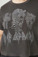 Plus Cropped Def Leppard Tee