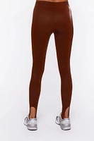 Faux Leather Stirrup Leggings