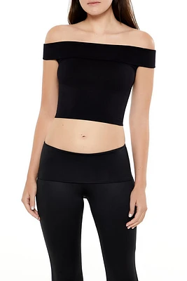 Seamless Off-the-Shoulder Crop Top