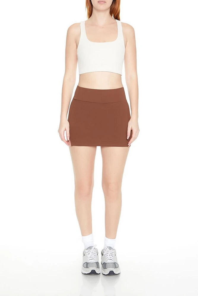 Ponte Fitted Mini Skirt