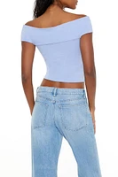 Twisted Off-the-Shoulder Crop Top