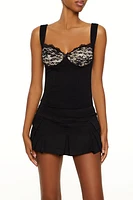 Lace Sweetheart Tank Top