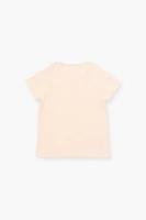 Girls Ribbed-Knit Raglan Tee (Kids)