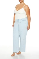 Plus Bow High-Rise Jeans