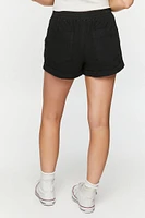 Twill Mid-Rise Cuffed Shorts