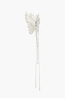 Faux Pearl Butterfly Hair Clip