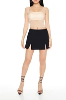 Cropped Rhinestone Tank Top