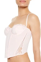 Lace-Trim Lingerie Corset Cami