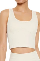 Square-Neck Longline Sports Bra