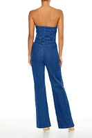 Denim Tube Jumpsuit