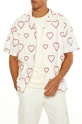 Heart Embroidered Shirt