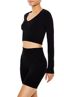 Active Seamless Long-Sleeve Crop Top