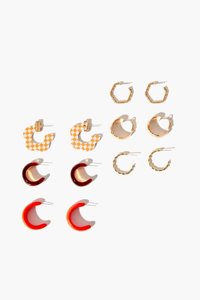 Open-End Hoop Earring Set