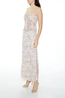 Floral Crop Top & Maxi Skirt Set