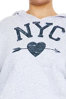 Plus NYC Heart Hoodie