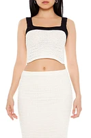 Crochet Crop Top & Midi Skirt Set