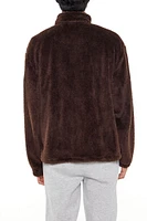 Faux Shearling Zip-Up Shacket