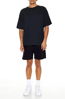 Vented-Hem Drawstring Shorts