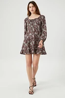 Floral Print Mini Dress