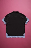 Unisex Betsey Johnson Lace-Trim Shirt