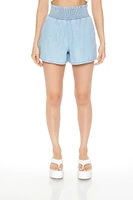 Chambray Paperbag Shorts