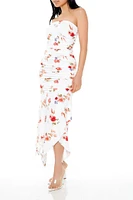 Handkerchief Floral Maxi Dress