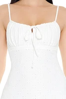 Eyelet Bow Cami Mini Dress