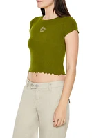 Embroidered Howdy Baby Tee