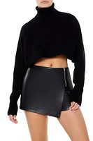 Cropped Turtleneck Sweater