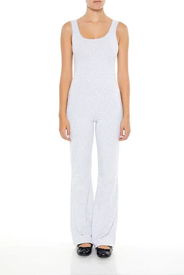Sleeveless Flare-Leg Jumpsuit