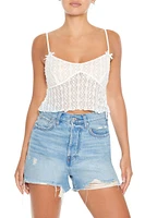 Sheer Lace Bow Cami