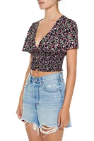 Floral Print Crop Top