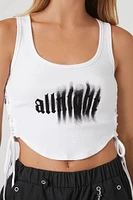 Ribbed All Night Graphic Tank Top