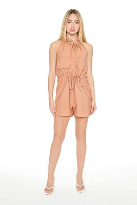 Sleeveless Drawstring Romper