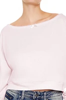 French Terry Bow Pullover