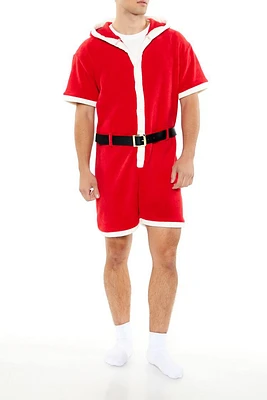 Hooded Santa Pajama Romper