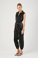 Sleeveless Drawstring Jumpsuit